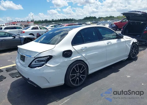 2020 Mercedes-Benz C 300 z USA, uszkodzony, nr VIN WDDWF8DBXLR549777